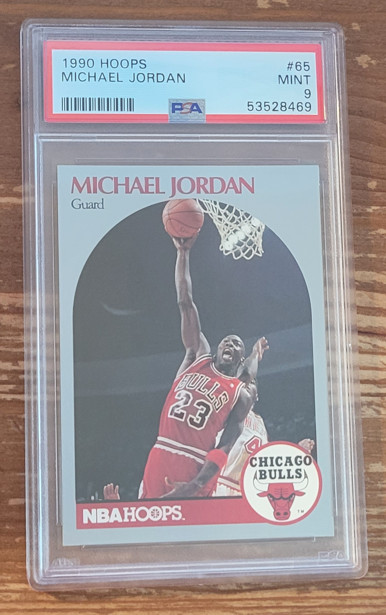 1990 Hoops 65 Michael Jordan Chicago Bulls PSA 9