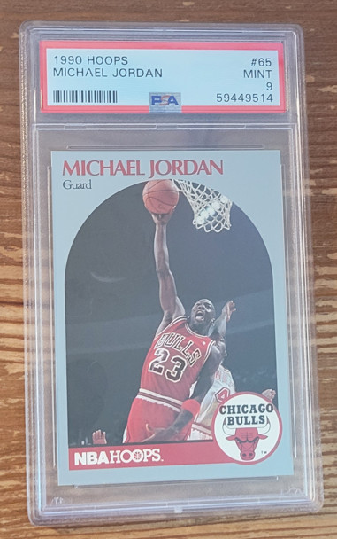 1990 Hoops 65 Michael Jordan Chicago Bulls PSA 9 (B)