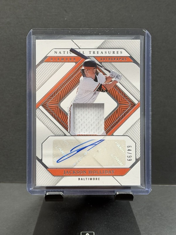 2023 Panini National Treasures Baseball Jackson Holliday DIA-JH Auto Relic /99
