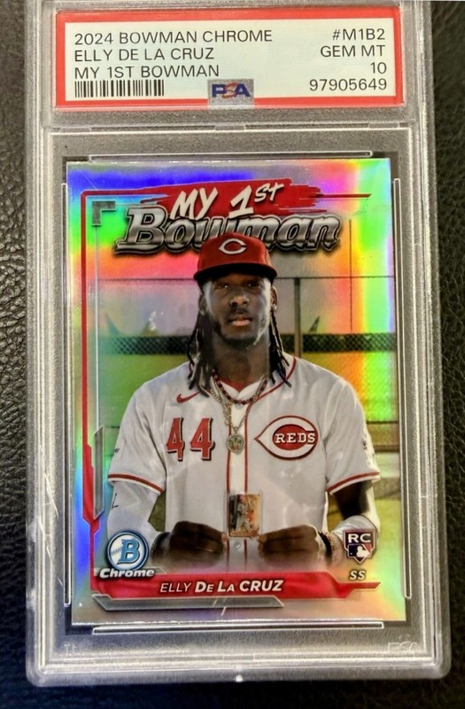2024 BOWMAN CHROME MY FIRST BOWMAN ELLY DE LA CRUZ #M1B2 ROOKIE PSA 10 GEM-MINT 