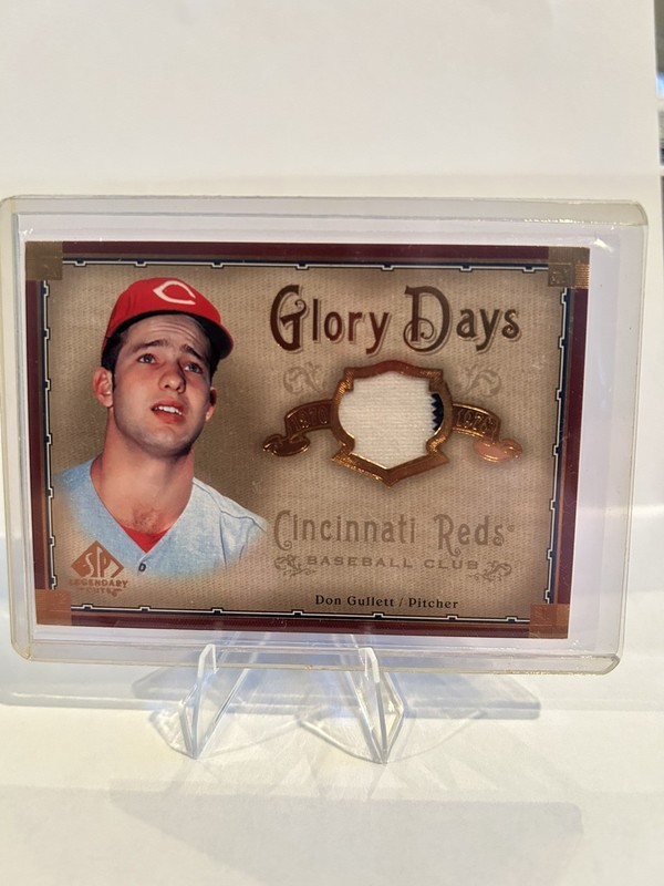 MINT GAME USED JERSEY 2005 SP Legendary Cuts Glory Days Don Gullett #GD-GU REDS