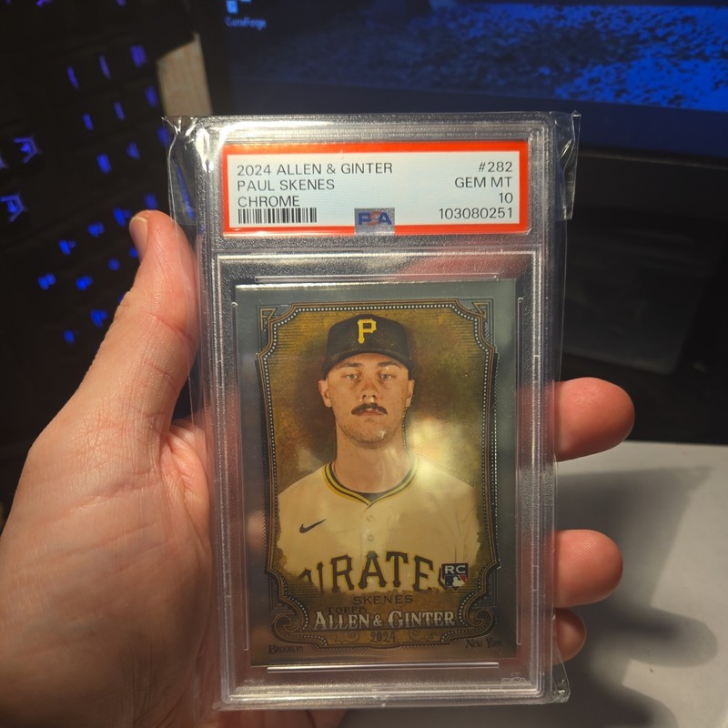 2024 Allen & Ginter Chrome Paul Skenes #282 PSA 10 Gem Mint RC Pirates
