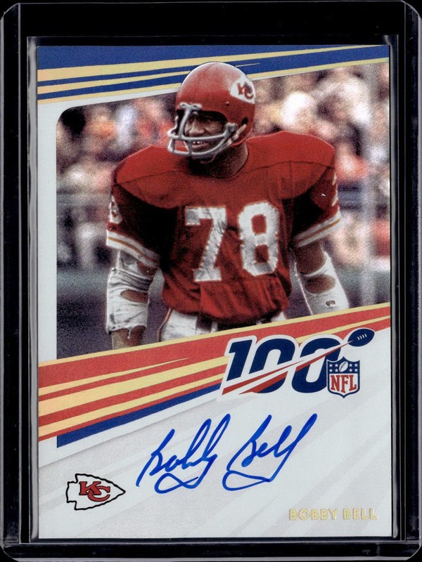 2020 National Treasures Bobby Bell NFL 100 Auto Kansas City Chiefs N100-BB
