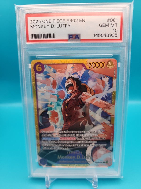 Monkey D. Luffy EB02-061 Extra Booster: PSA 10