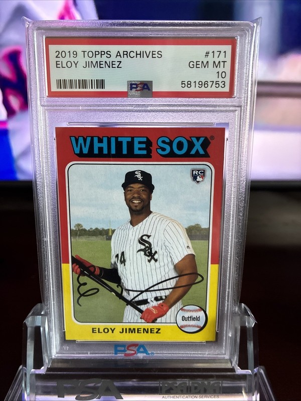 2019 Topps Archives - 1975 Design Eloy Jimenez #171 (RC) PSA 10 Well Centered!!