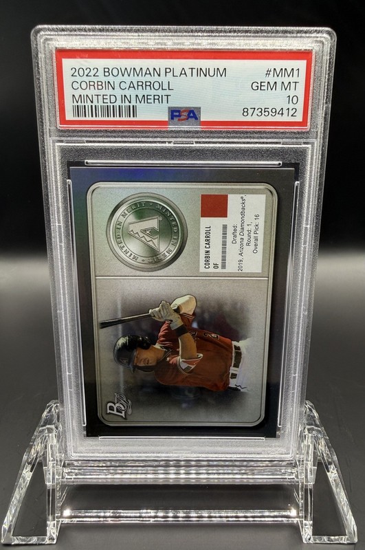 2022 CORBIN CARROLL Bowman Platinum #MM1 PSA 10