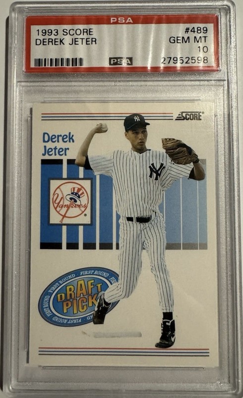 1993 Score Derek Jeter RC #489 PSA 10 GEM MINT Yankees Rookie HOF