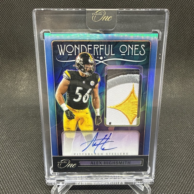 2024 Panini One Alex Highsmith Wonderful Ones Blue Patch Auto /5 #379