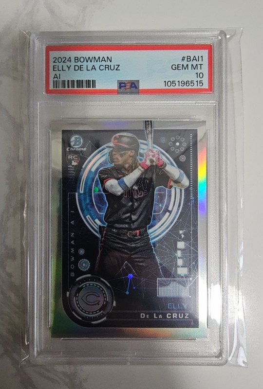 2024 Bowman Chrome Elly De La Cruz Ai #BAI-1 RC PSA 10