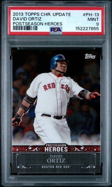DAVID ORTIZ 2013 Topps Chrome Update POSTSEASON HEROES #PH-13 PSA 9 MINT HOF