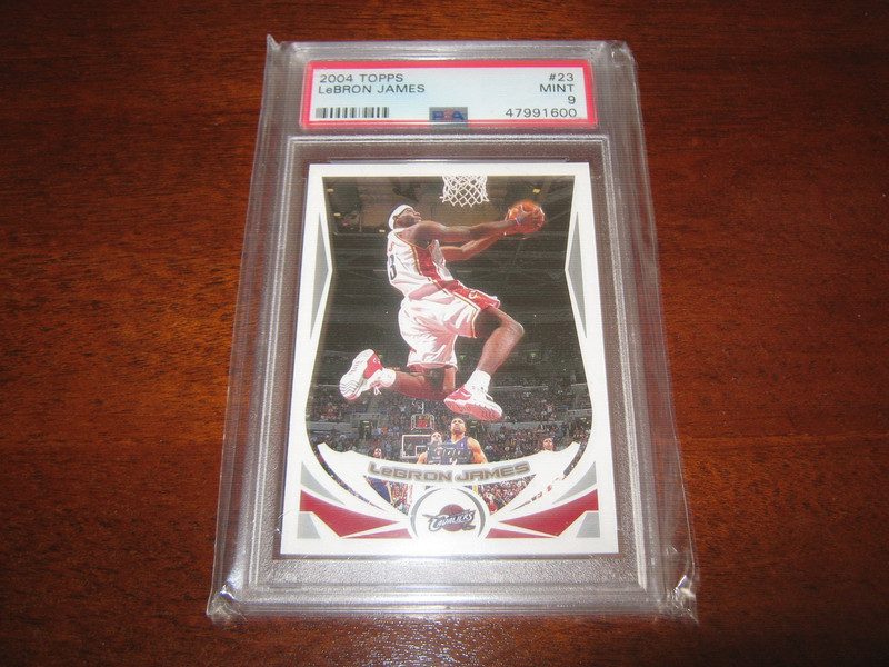 2004 TOPPS LeBRON JAMES #23 PSA 9 MINT! 47991600 2nd YEAR CARD
