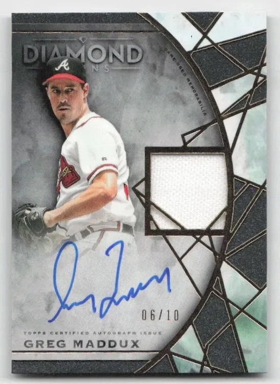 2022 Diamond Icons Greg Maddux #SPA-GMA Game-Used MEM Auto  Relic #6/10