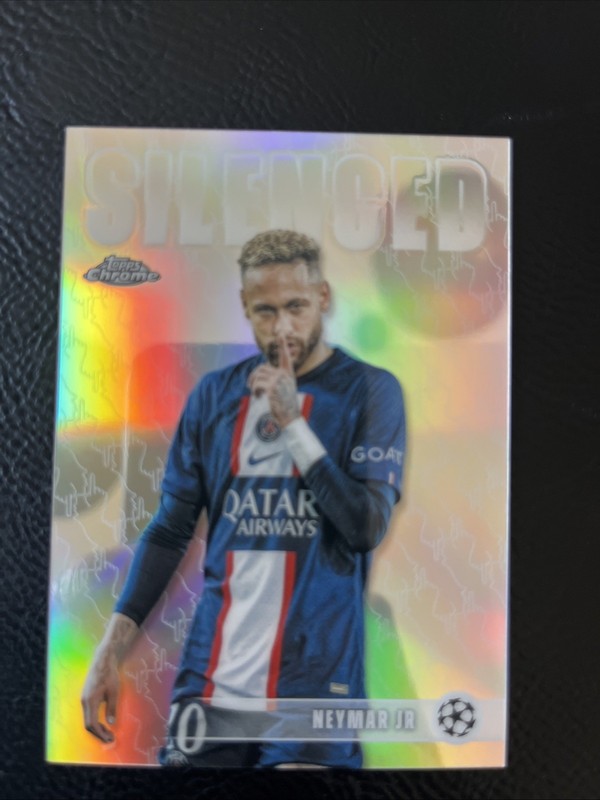 2026 Topps Chrome UEFA Club Competitions #SHH-1 Neymar Jr Silenced