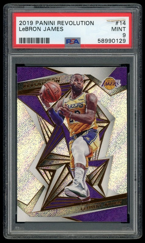 2019-20 Panini Revolution Base LeBron James 14 PSA 9