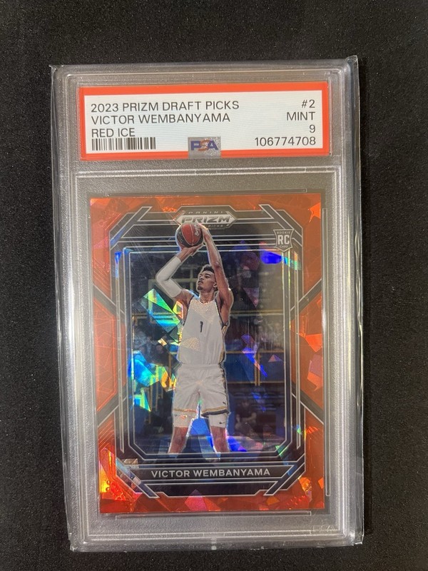 Victor Wembanyama Rookie Red Ice Psa 9 Chaser!! Playoffs!! (read) mystery card