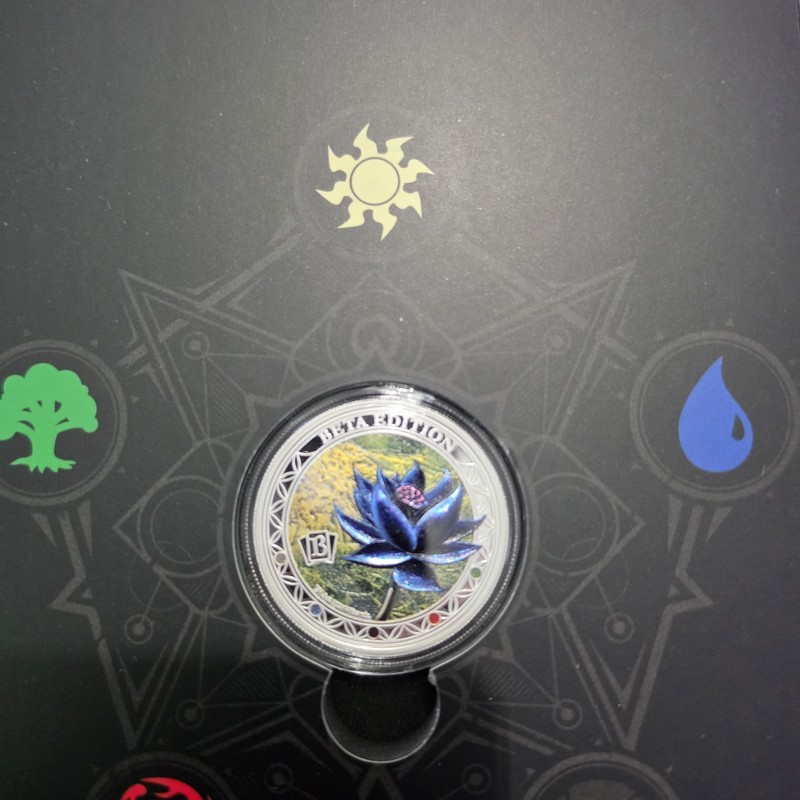 2024 Samoa $5 Magic The Gathering BLACK LOTUS 1 Ounce Silver Coin in Box & COA