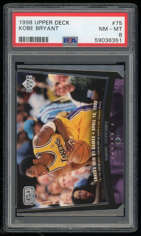 1998-99 Upper Deck Base Kobe Bryant 75 PSA 8