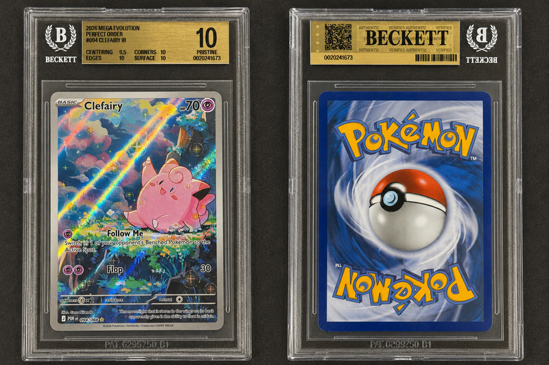 BGS 10 GOLD LABEL Clefairy 94 Illustration Rare 2026 Perfect Order Pokemon Pop 2