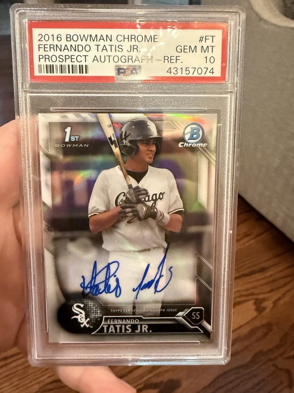 2016 Bowman Chrome Prospects Auto Fernando Tatis JR. Refractor PSA 10 /499