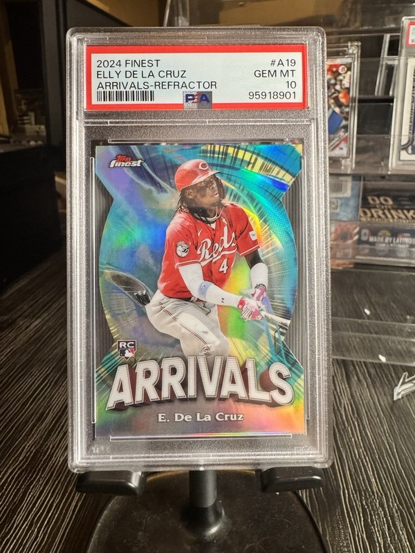 2024 Topps Finest Elly De La Cruz Arrivals Refractor PSA 10