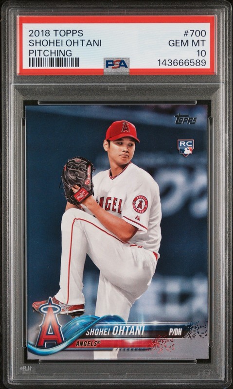 2018 Topps #700 Pitching RC Shohei Ohtani PSA 10