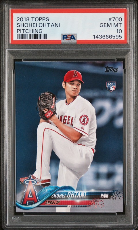 2018 Topps #700 Pitching RC Shohei Ohtani PSA 10