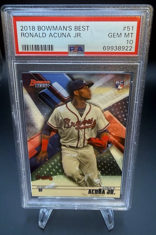 2018 Bowman's Best Ronald Acuna Jr #51 Rookie Atlanta Braves PSA 10