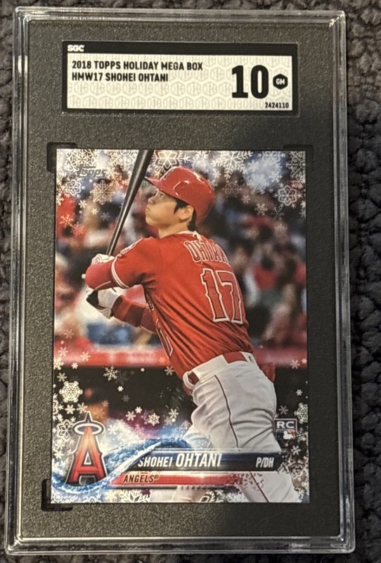Topps 2018 Holiday Shohei Ohtani Rookie SGC 10 #HMW17 PSA RC