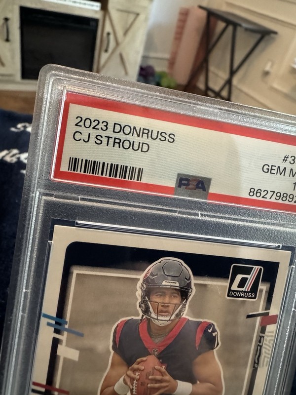 2023 Panini donruss CJ STROUD RC PSA 10 Houston Texans #339 ROOKIE BUCKEYES view 2
