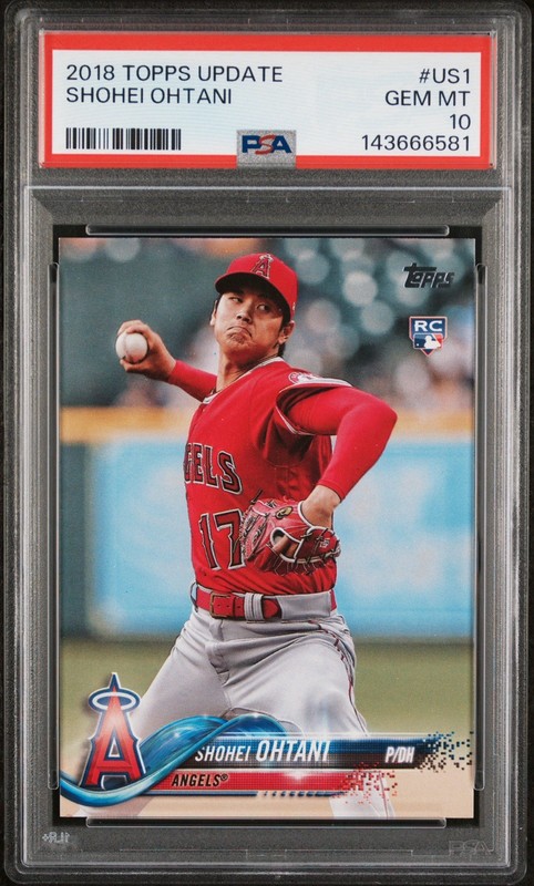 2018 Topps Update US1 Shohei Ohtani PSA 10