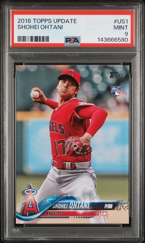 2018 Topps Update US1 Shohei Ohtani PSA 9