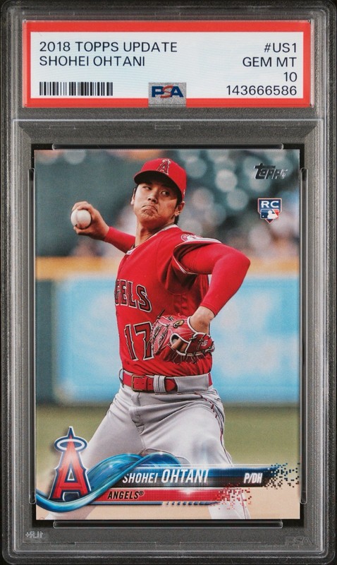 2018 Topps Update US1 Shohei Ohtani PSA 10