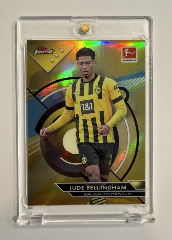 2022-23 Topps Finest Bundesliga Jude Bellingham #42 Gold Refractor /50