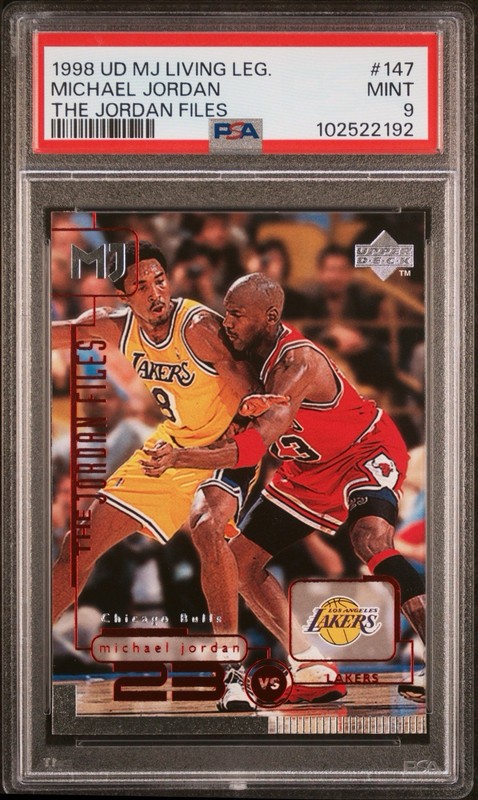✅1998-99 Upper Deck Michael Jordan Living Legend - The Jordan Files Kobe PSA 9