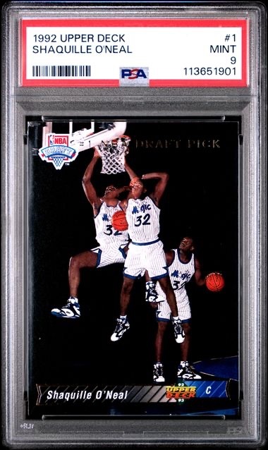1992-93 Upper Deck Shaquille O'Neal #1 PSA 9 (RC) - Lakers HOF