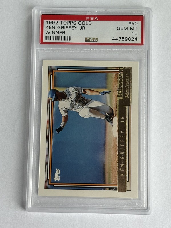1992 Topps Gold: # 50 Ken Griffey Jr. Winner PSA 10 GEM MINT