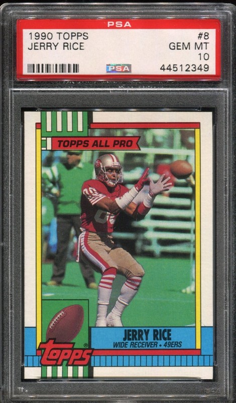 1990 Topps Jerry Rice #8 HOF PSA 10