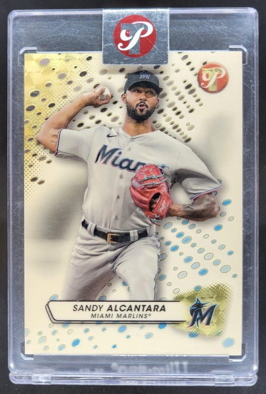 2023 Topps Pristine Sandy Alcantara Superfractor 1/1 #19 Miami Marlins LF2