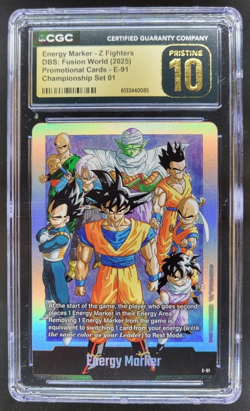 2025 DRAGON BALL SUPER FUSION WORLD Z FIGHTERS E-91 CGC 10 PRISTINE S PT