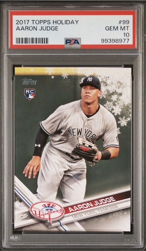 2017 Topps Holiday Aaron Judge Rookie #HMW99 PSA 10 RC