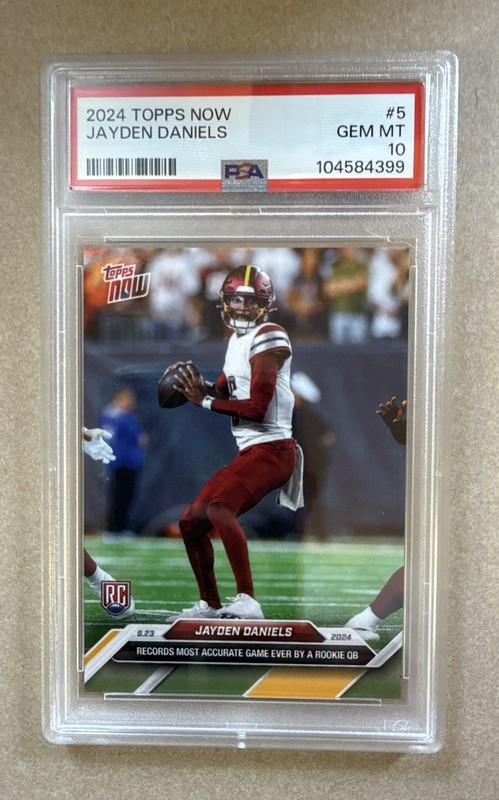 2024 Topps Now - Jayden Daniels #5 /27411 (RC) PSA 10