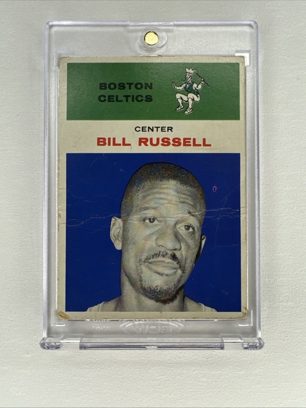 1961-62 Fleer Bill Russell #38 Boston Celtics HOF 🔥 Rare!