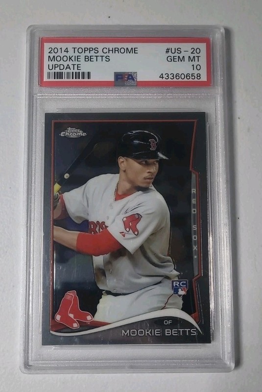 Mookie Betts 2014 Topps Chrome Update RC US-20 PSA 10 Rookie Card