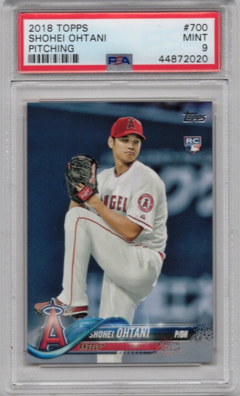 Shohei Ohtani RC, Pitching #700 - 2018 Topps - PSA 9 MINT