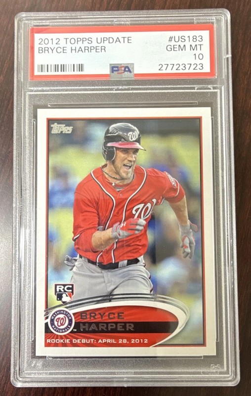 Bryce Harper, 2012 Topps Update RC, #US183, PSA 10 view 1