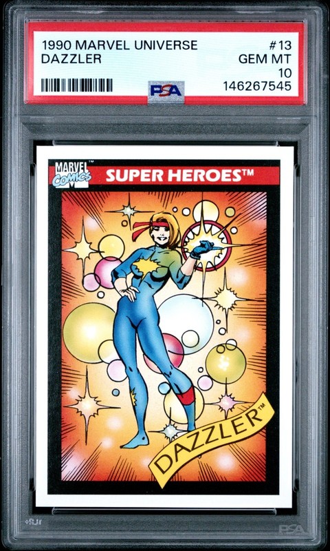 1990 MARVEL UNIVERSE #13 DAZZLER PSA 10 GEM MINT