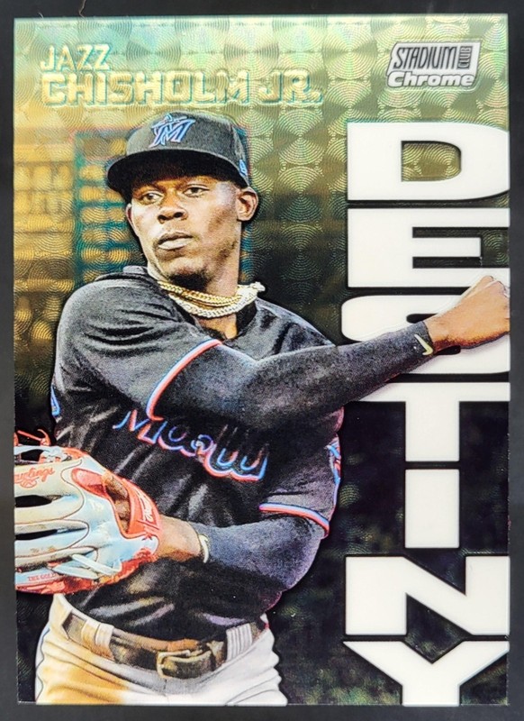 2022 Topps Stadium Club Chrome Jazz Chisholm Jr. #4B SuperFractor 1/1 LF2