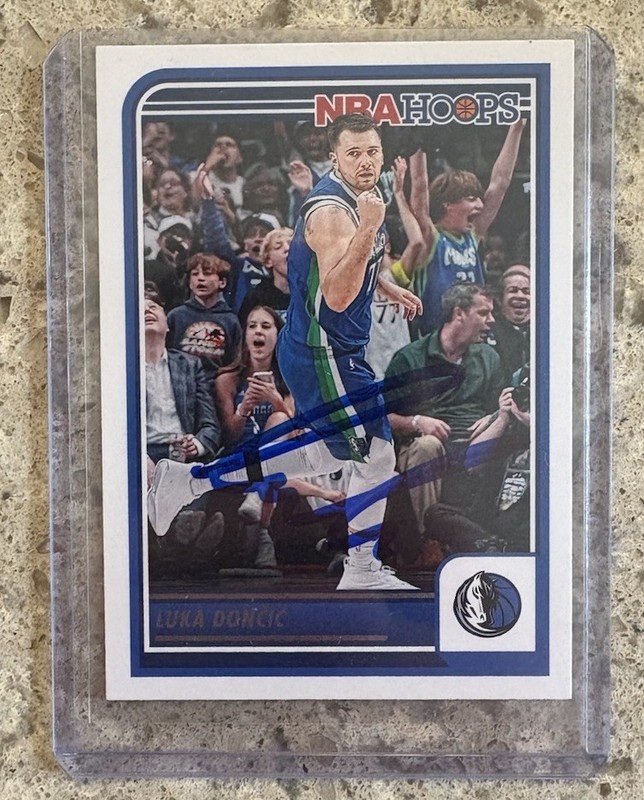 LUKA DONCIC 23-24 PANINI PRIZM BBALL SIGNED AUTO CARD~FIVE STAR COA