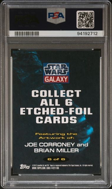 PSA 6 Darth Talon Lumiya Vader Tie 2012 Topps Star Wars Galaxy 7 Etched Foil view 2