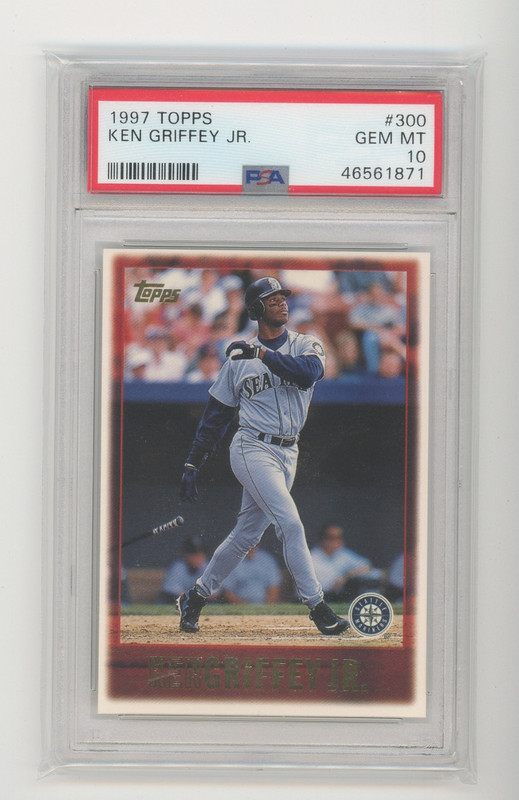 1997 Topps #300 Ken Griffey Jr PSA 10 view 1